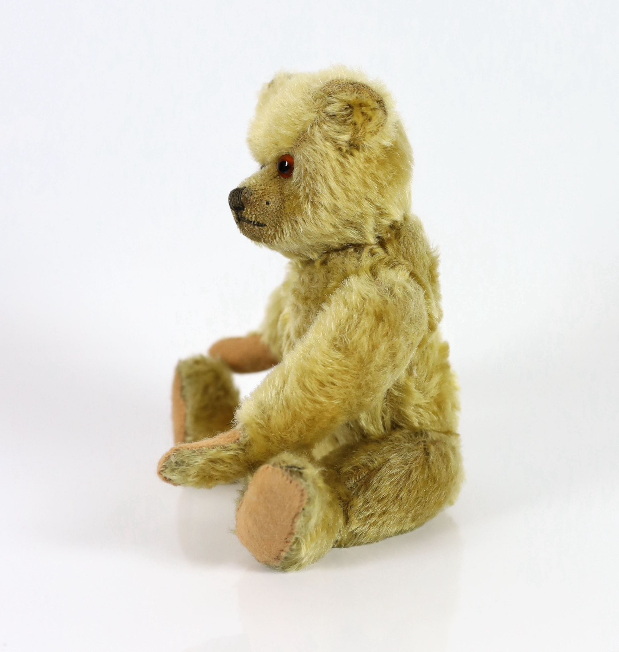 A Farnell bear, c.1920, 25cm, in good condition, paw pads replaced